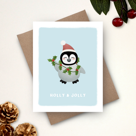 Holly & Jolly Card