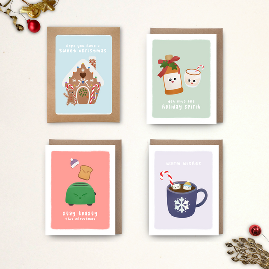 Christmas Noms & Sips Box Set (4 Cards)